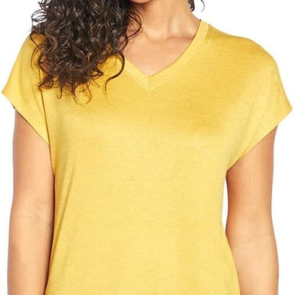 Orvis Women's Short Sleeve V-Neck Tunic Knit Top